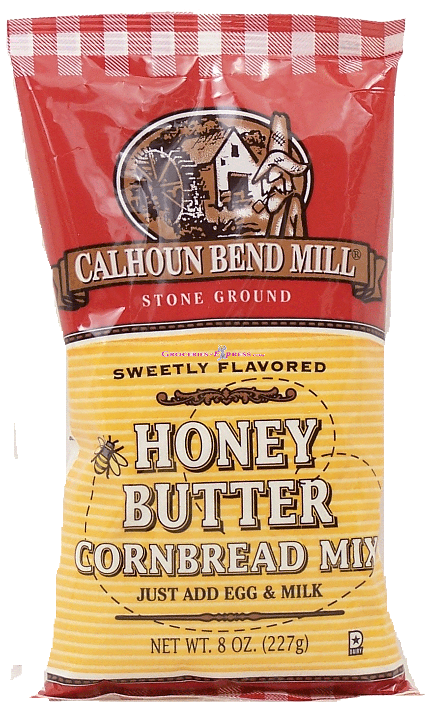 Calhoun Bend Mill&nbsp;Stone Ground&nbsp;honey butter cornbread mix, just add egg & milk, sweetly flavored Full-Size Picture